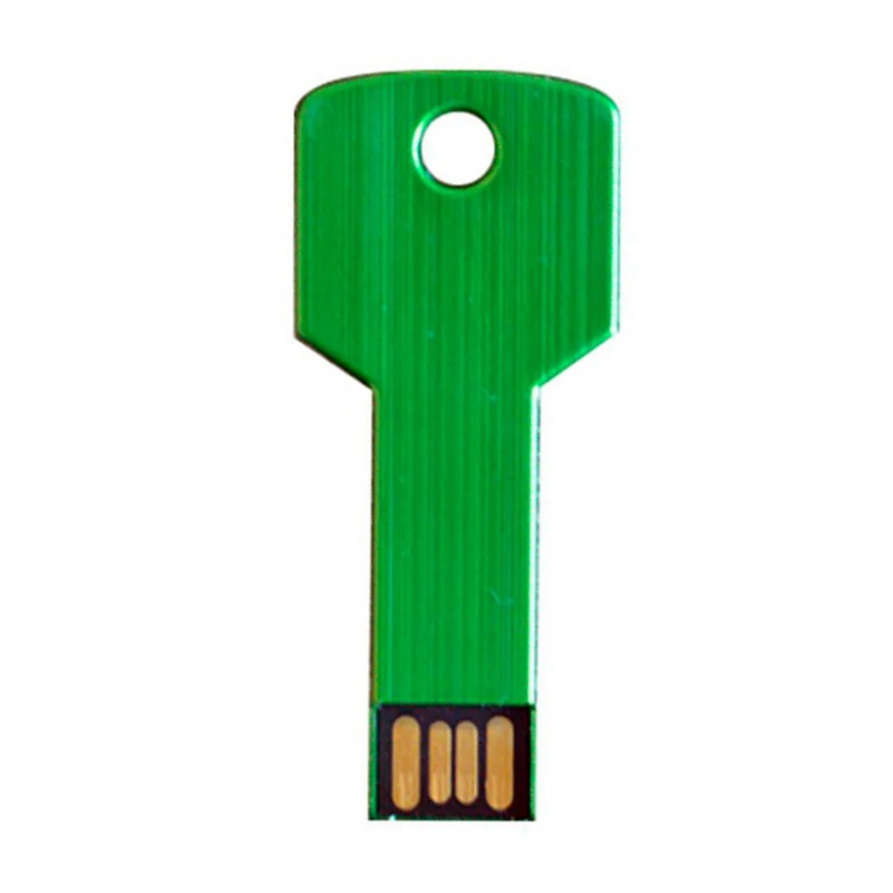 Флешка Металлическая Ключ Key R145 зеленый 256 Гб - фото 2