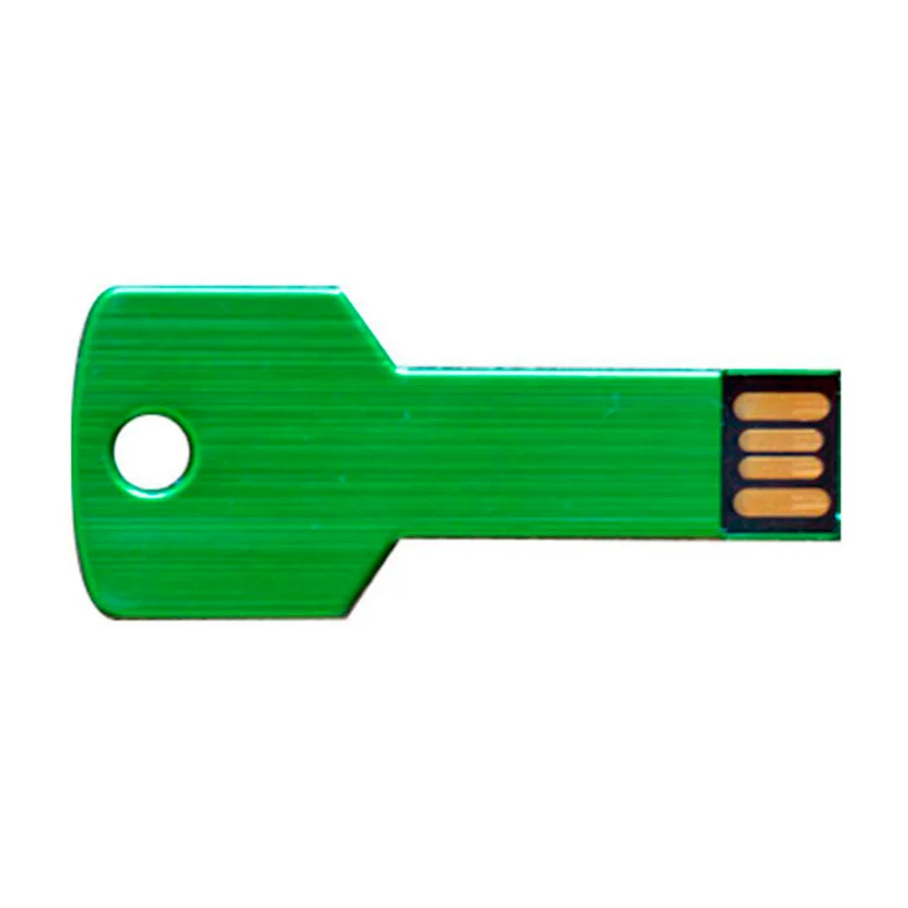 Флешка Металлическая Ключ Key R145 зеленый 512 Гб - фото 3