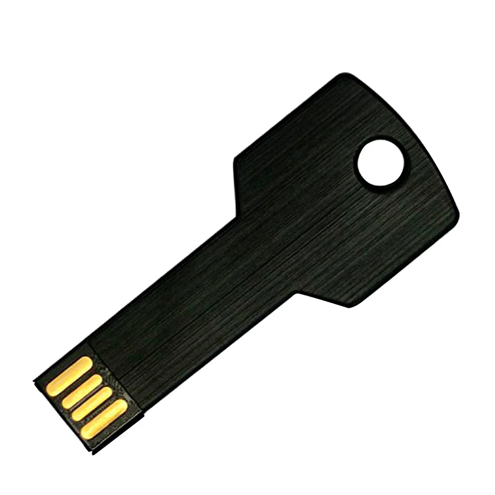 Флешка Металлическая Ключ Key R145 черный 2 Гб - фото 1