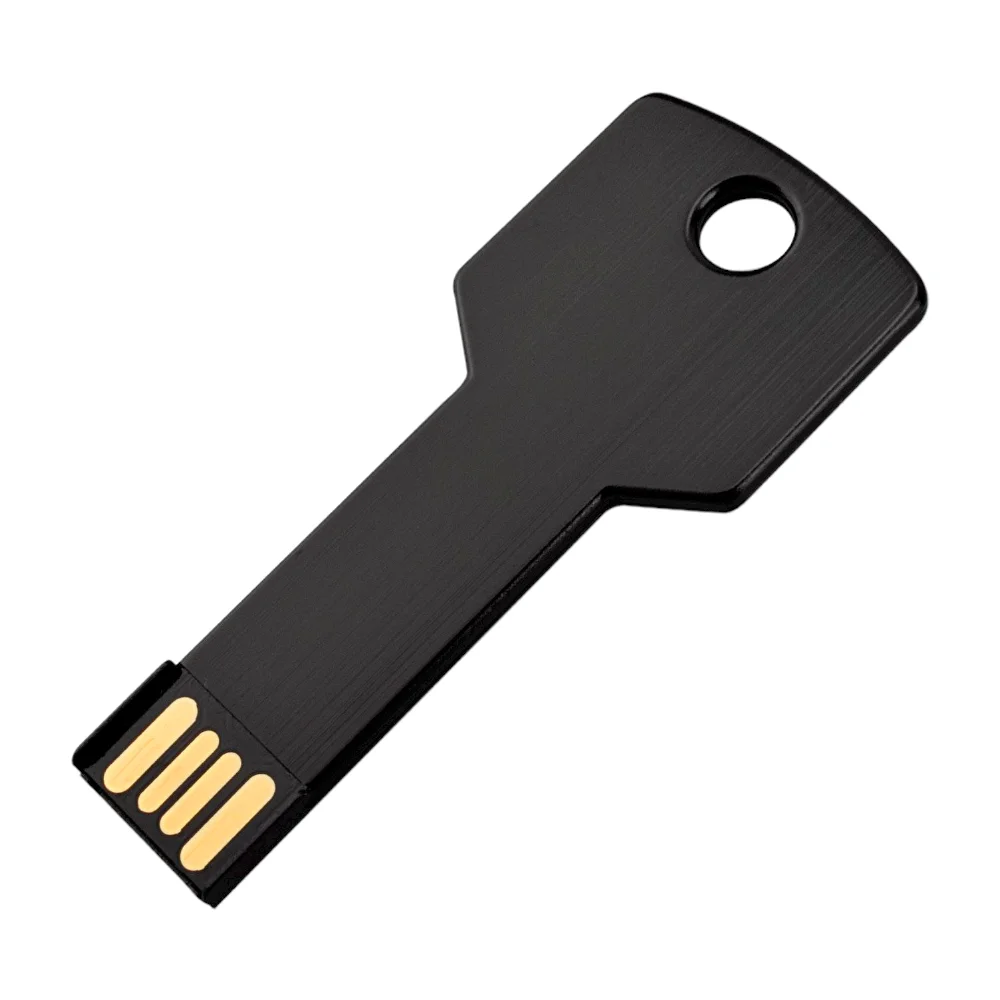 Флешка Металлическая Ключ Key R145 черный 2 Гб - фото 5