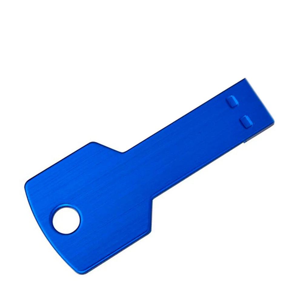Флешка Металлическая Ключ Key R145 синий 32 Гб - фото 4