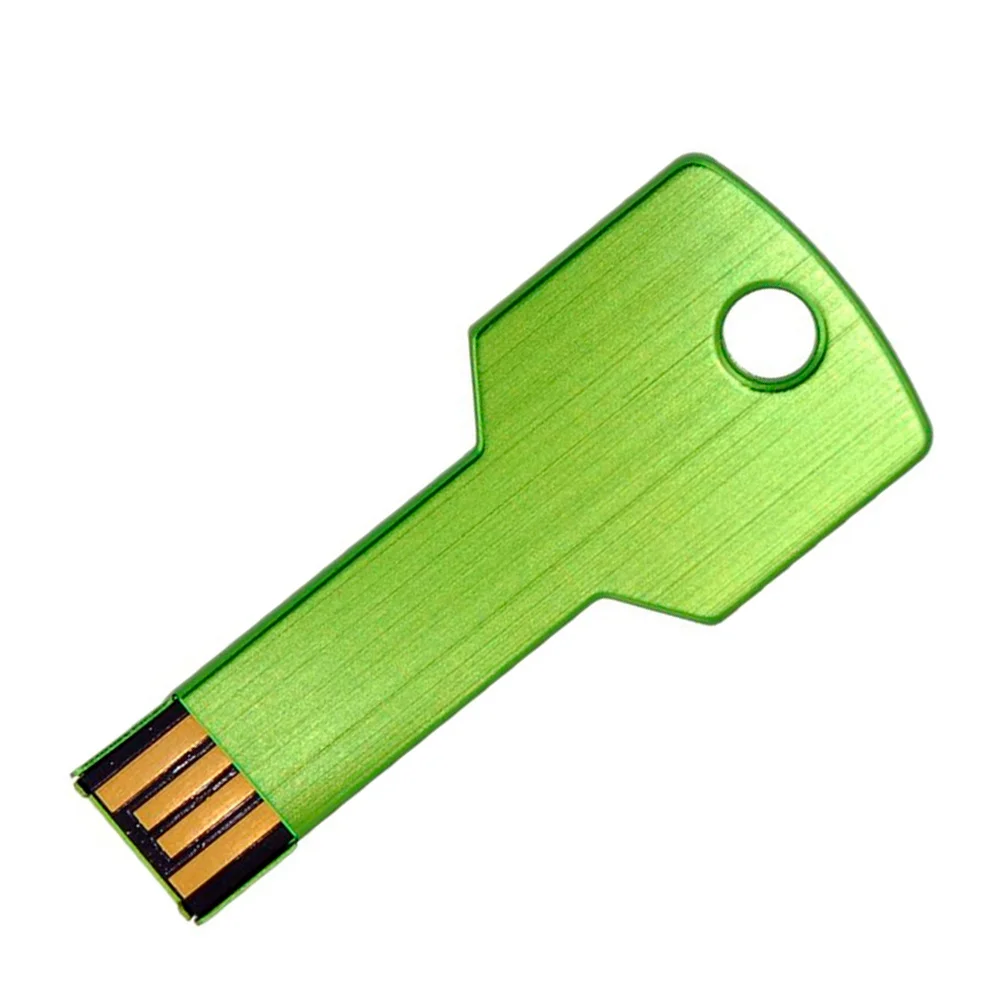 Флешка Металлическая Ключ Key R145 салатовый 1 Гб - фото 1