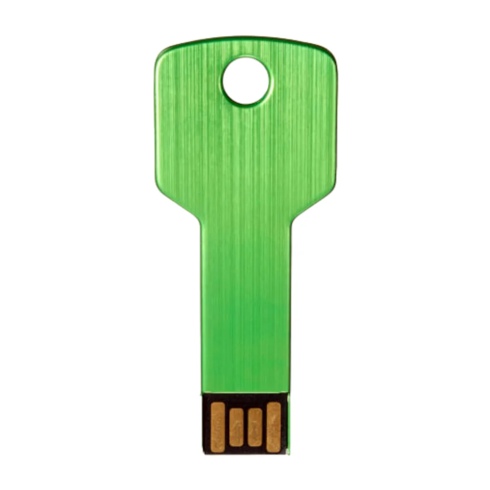 Флешка Металлическая Ключ Key R145 салатовый 128 Гб - фото 2