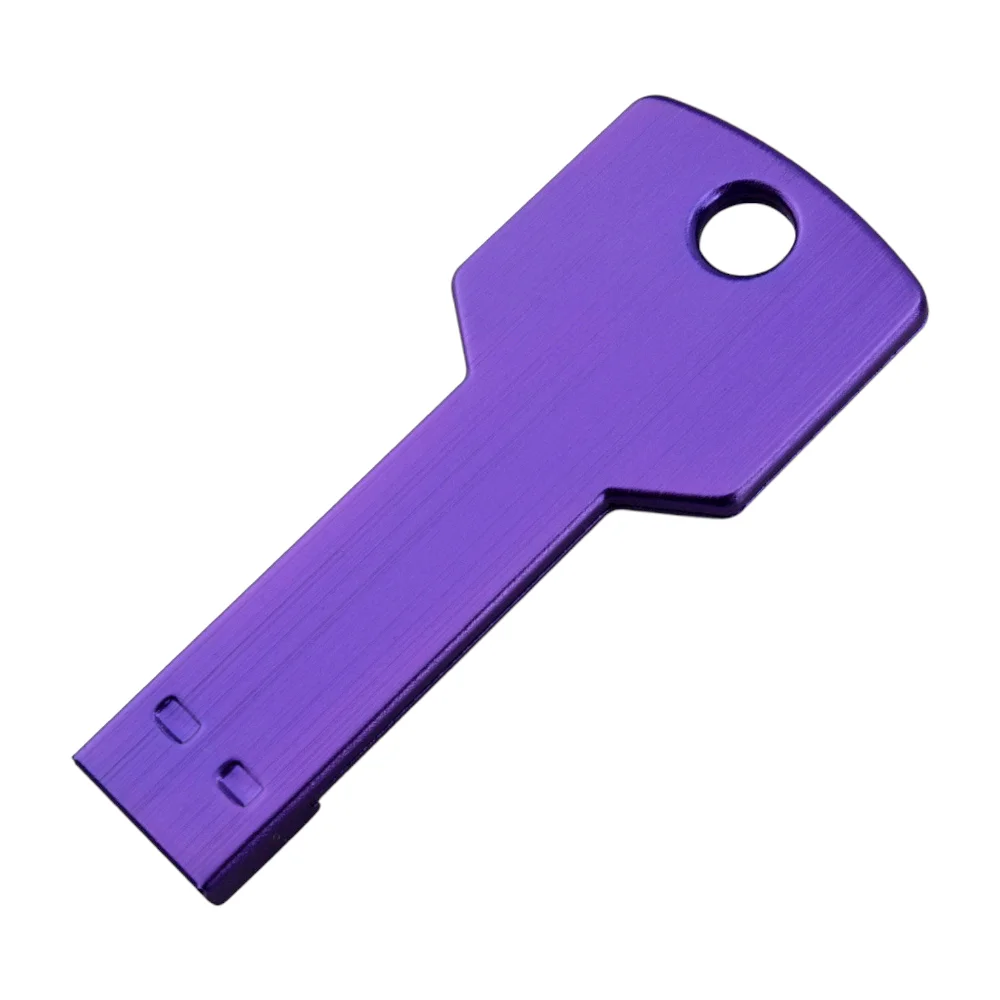 Флешка Металлическая Ключ Key R145 сиреневый 128 Гб - фото 2
