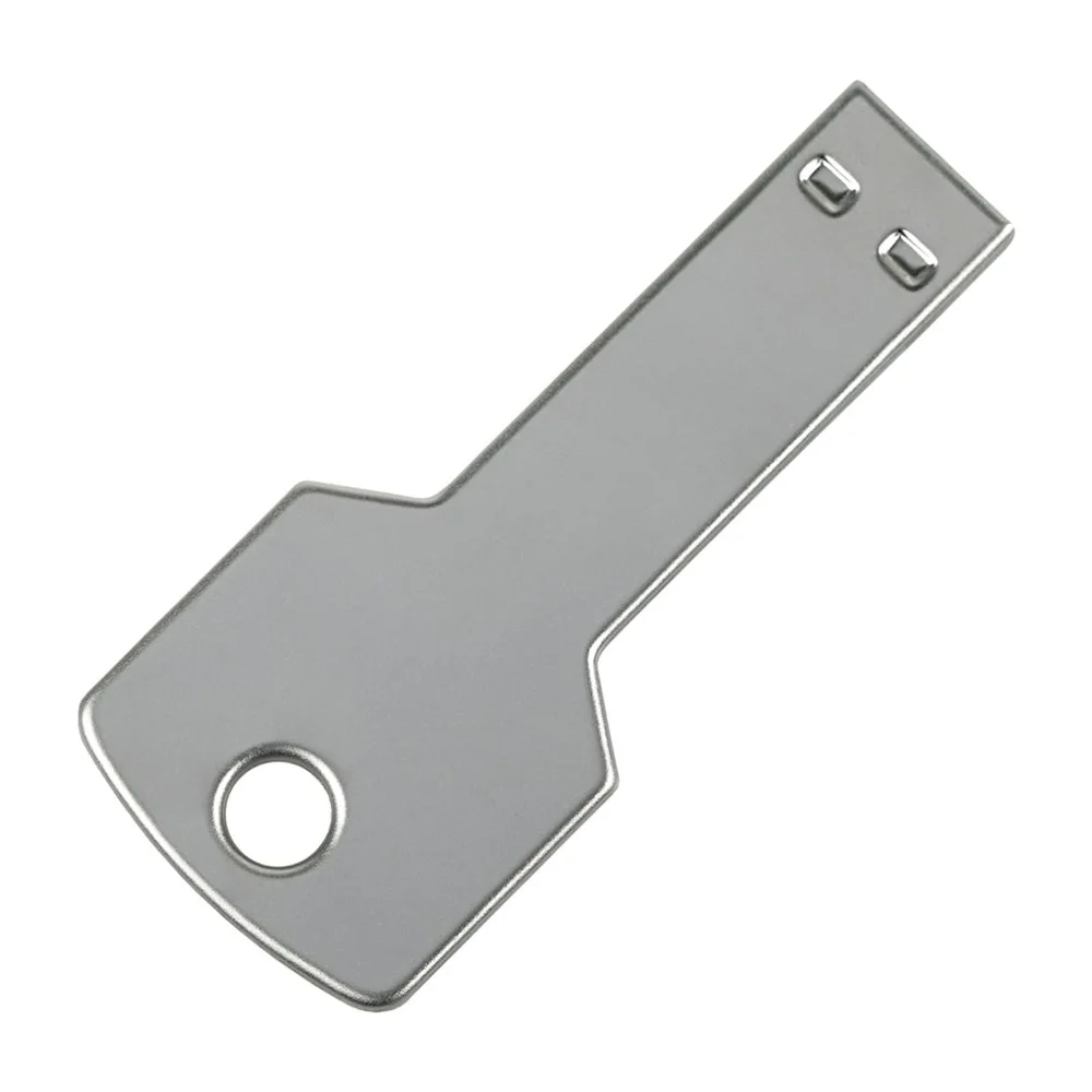 Флешка Металлическая Ключ Key R145 серебряный глянец 16 Гб - фото 2