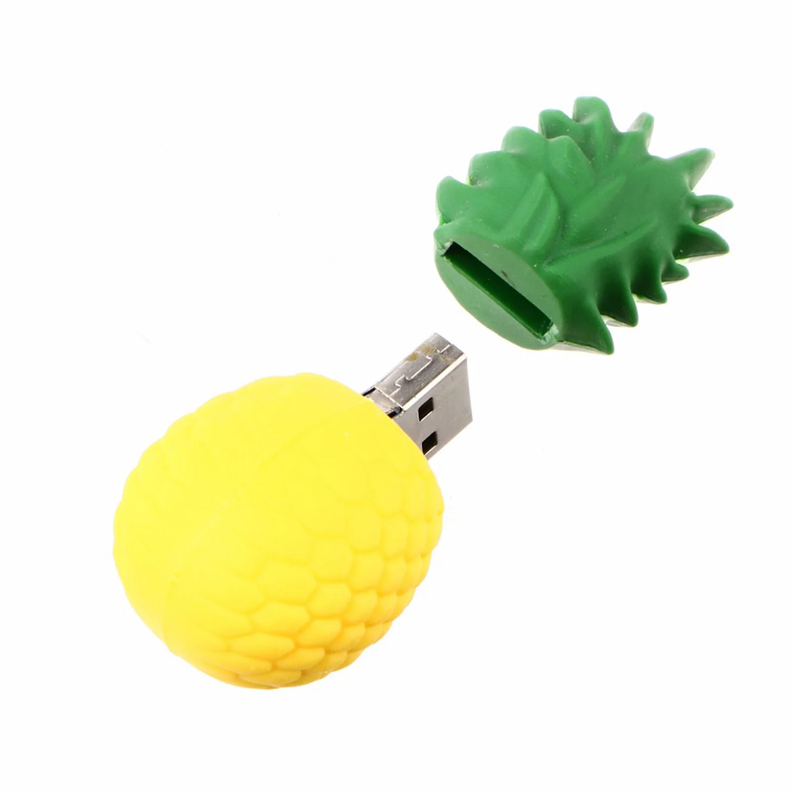 Флешка Резиновая Ананас Pineapple Q146 желтый 128 Гб - фото 3