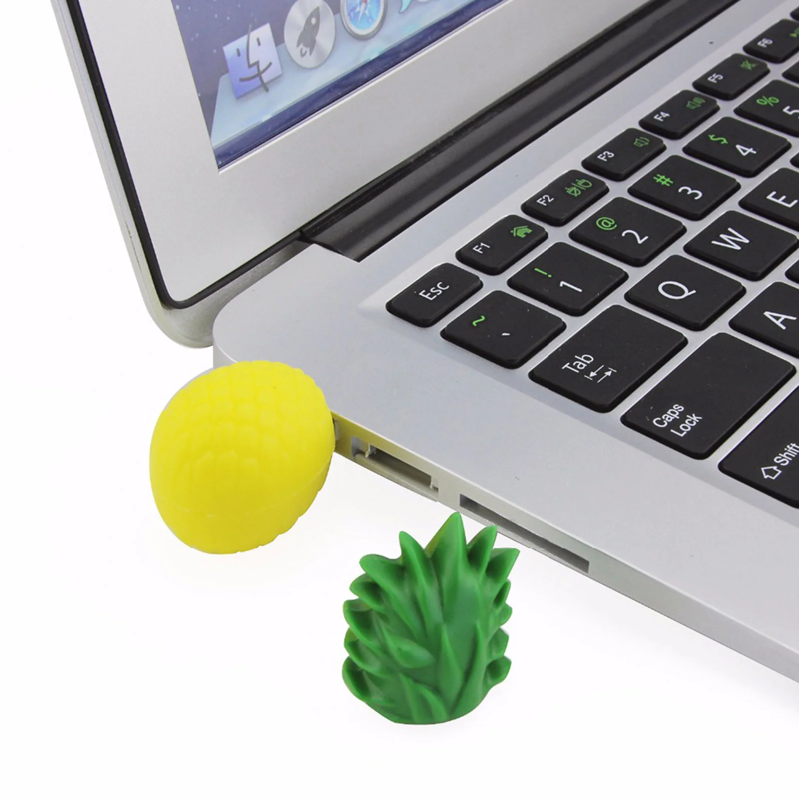 Флешка Резиновая Ананас Pineapple Q146 желтый 128 Гб - фото 9
