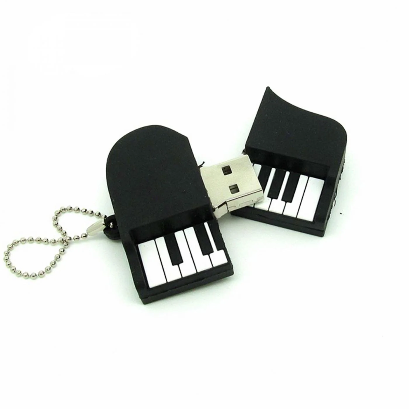 Флешка Резиновая Рояль Grand Piano Q150 черный 128 Гб Белый - фото 2