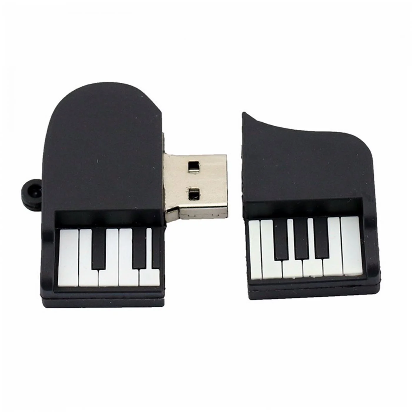 Флешка Резиновая Рояль Grand Piano Q150 черный 2 Гб Белый - фото 4