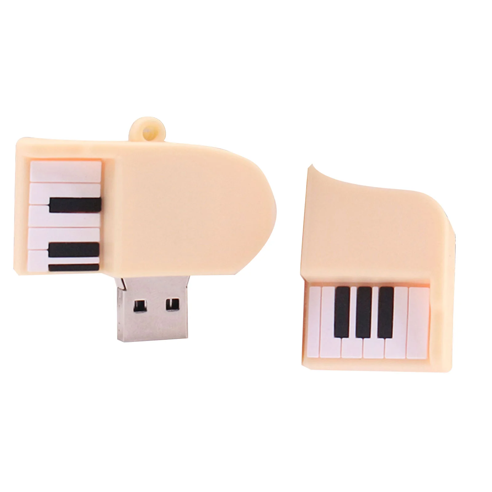 Флешка Резиновая Рояль "Grand Piano" Q150 бежевый 2 Гб - фото 3