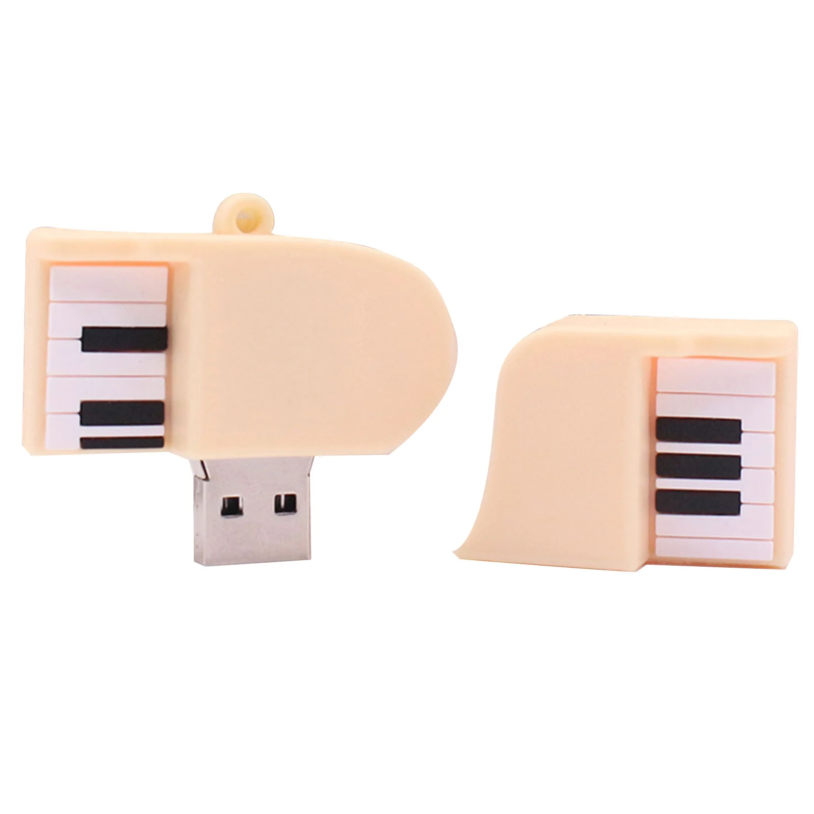 Флешка Резиновая Рояль "Grand Piano" Q150 бежевый 2 Гб - фото 9