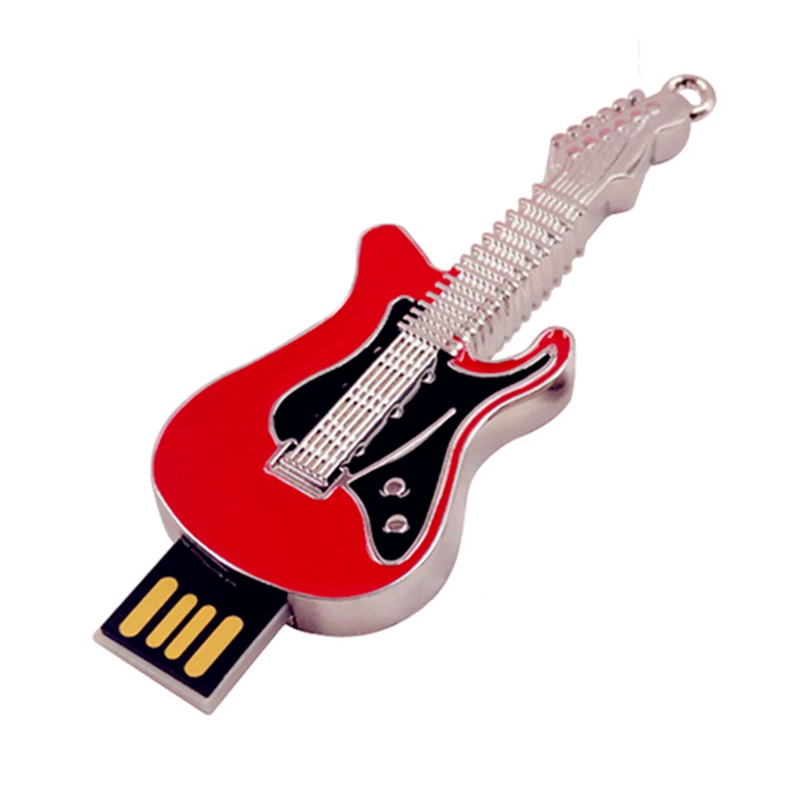 Флешка Металлическая Гитара Guitar R153 красный 16 Гб - фото 2