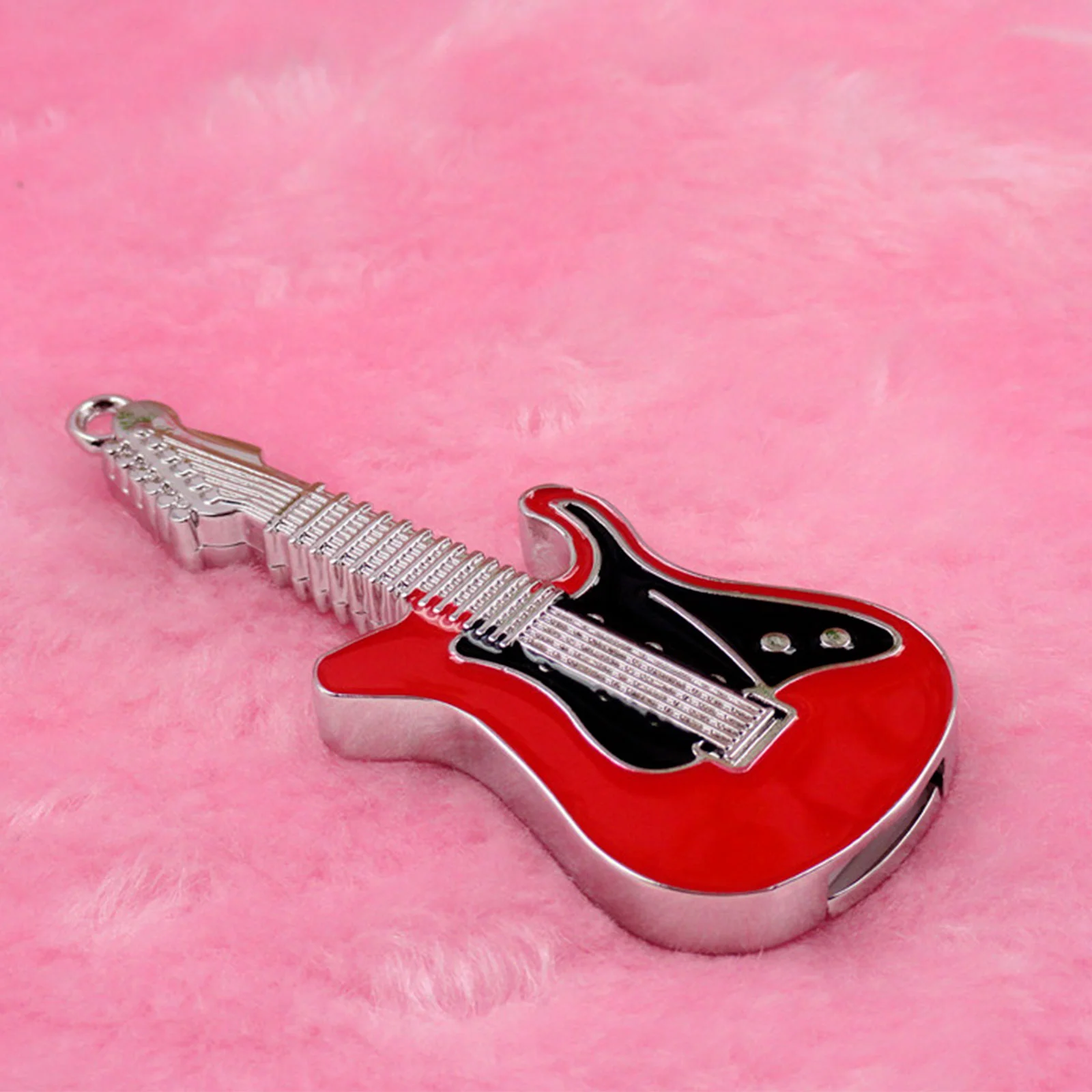 Флешка Металлическая Гитара Guitar R153 красный 16 Гб - фото 5