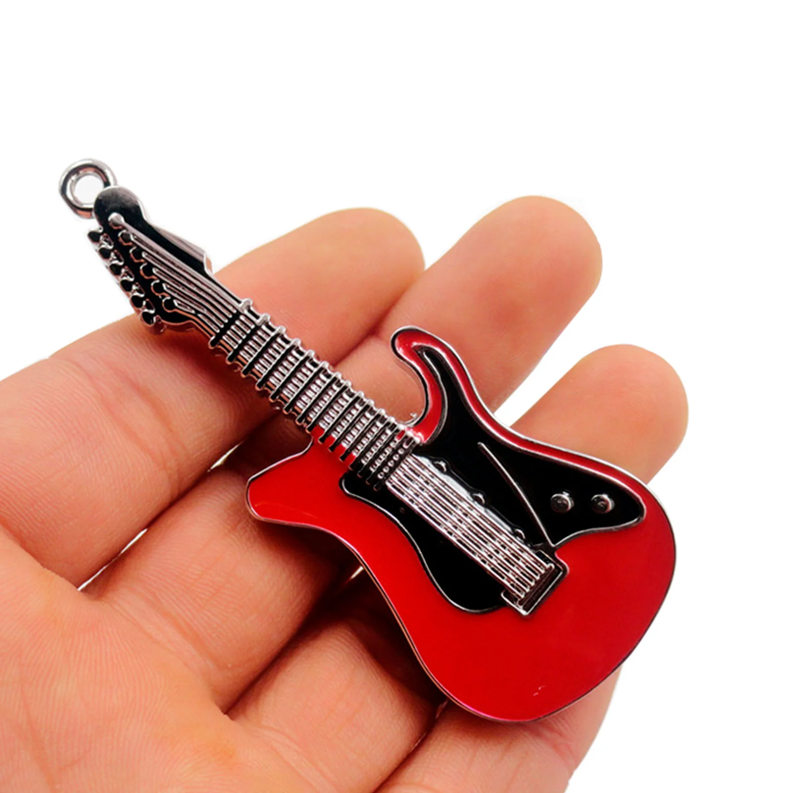 Флешка Металлическая Гитара Guitar R153 красный 32 Гб - фото 4