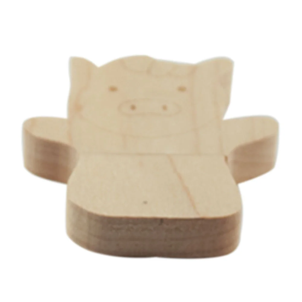 Флешка Деревянная Свинка Вуди Woody Pig F157 бежевый 256 Гб - фото 8