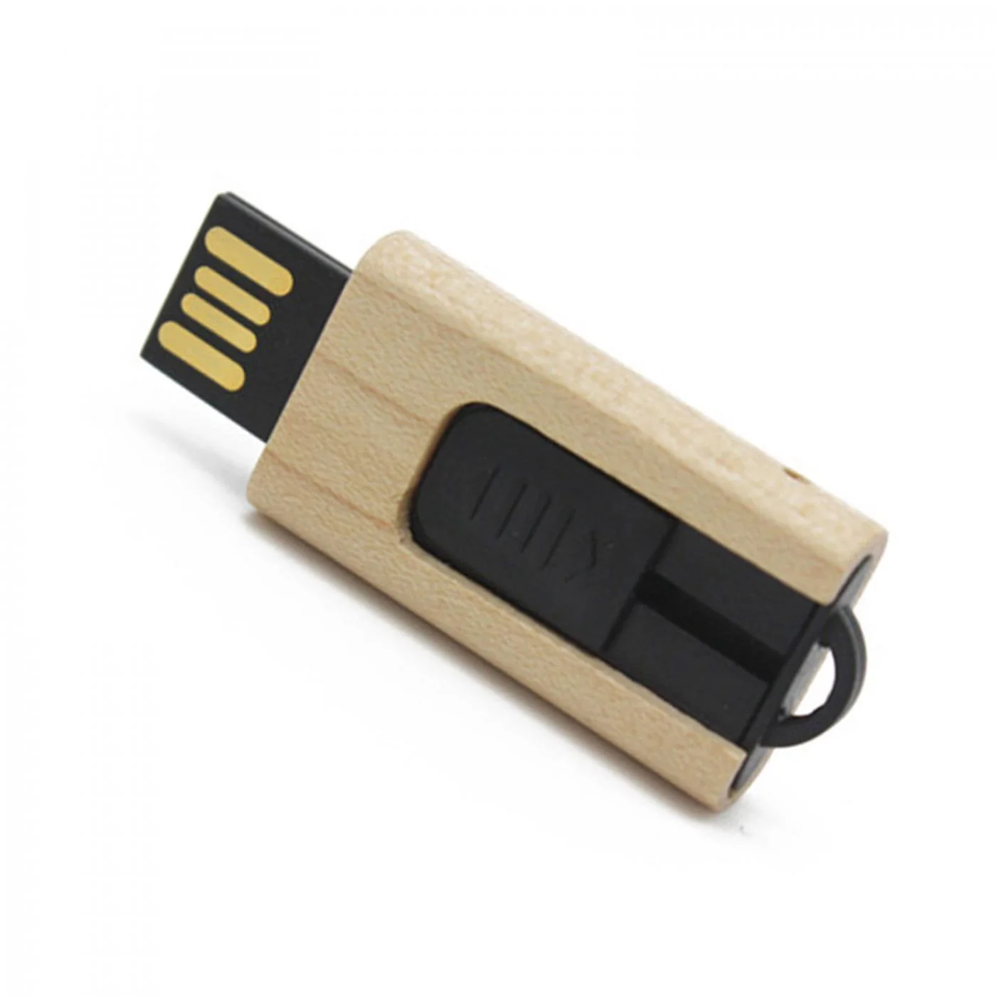 Флешка Деревянная Мини Стик Mini Stick F159 бежевая 8 Гб - фото 5
