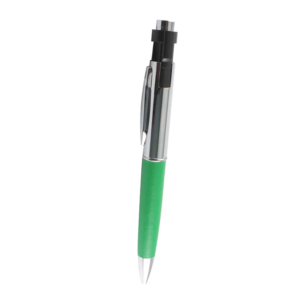 Флешка Металлическая Ручка Наппа Pen Nappa R162 зеленый 64 Гб - фото 1