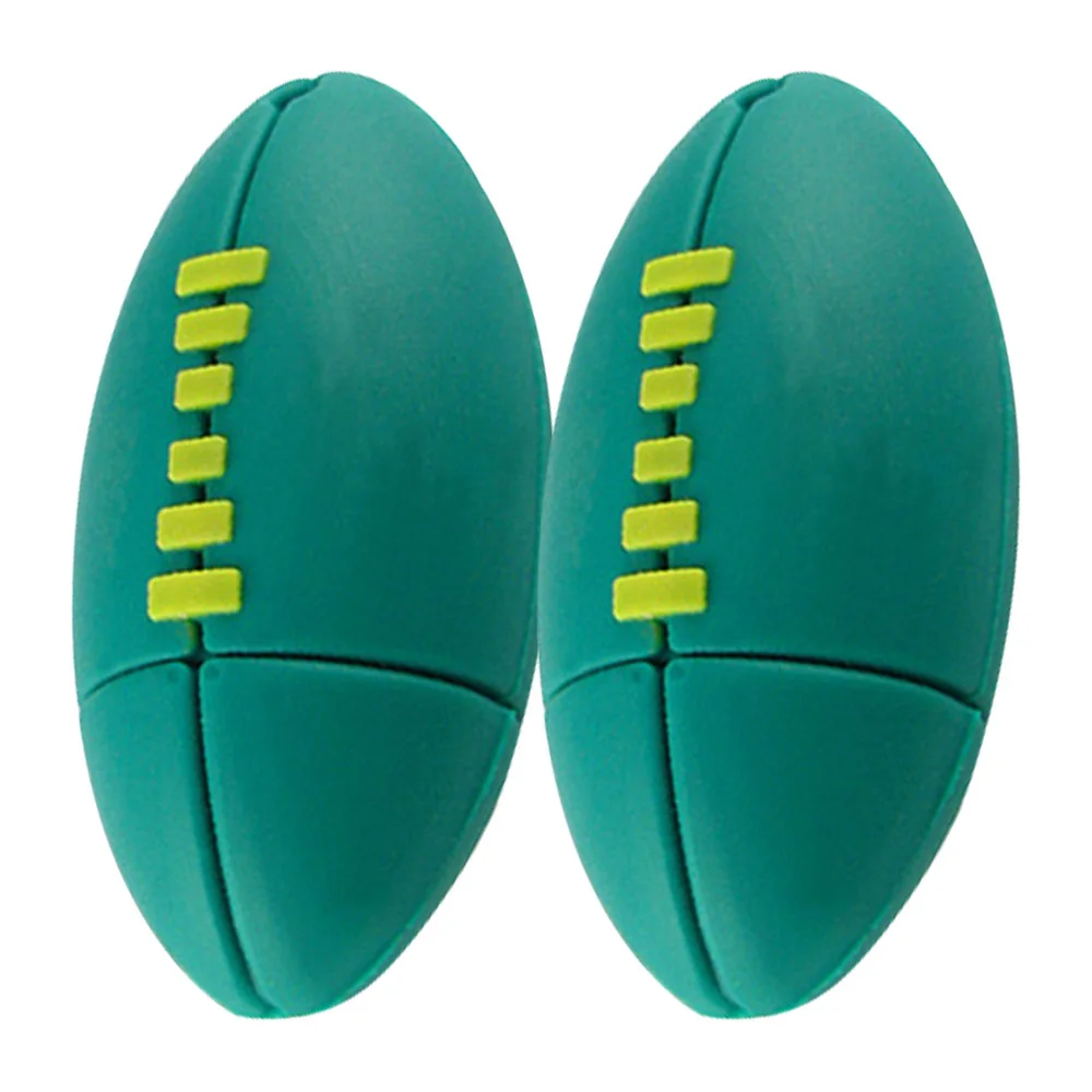 Флешка Резиновая Мяч Регби \Rugby Ball\ Q164 зеленый 16 Гб - фото 7