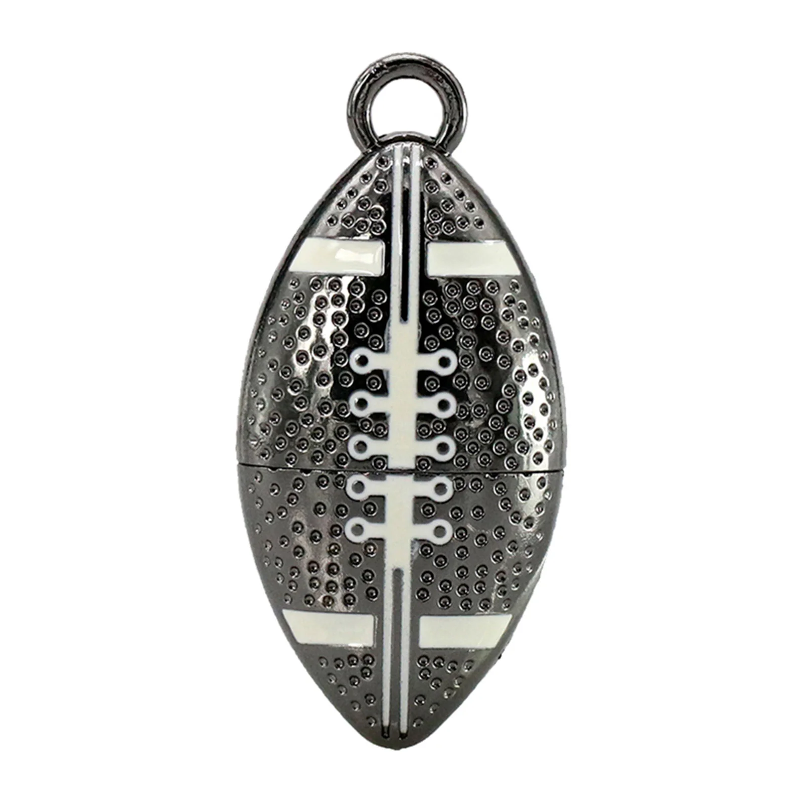 Флешка Металлическая Мяч Регби Rugby Ball R166 черный 1 Гб - фото 6