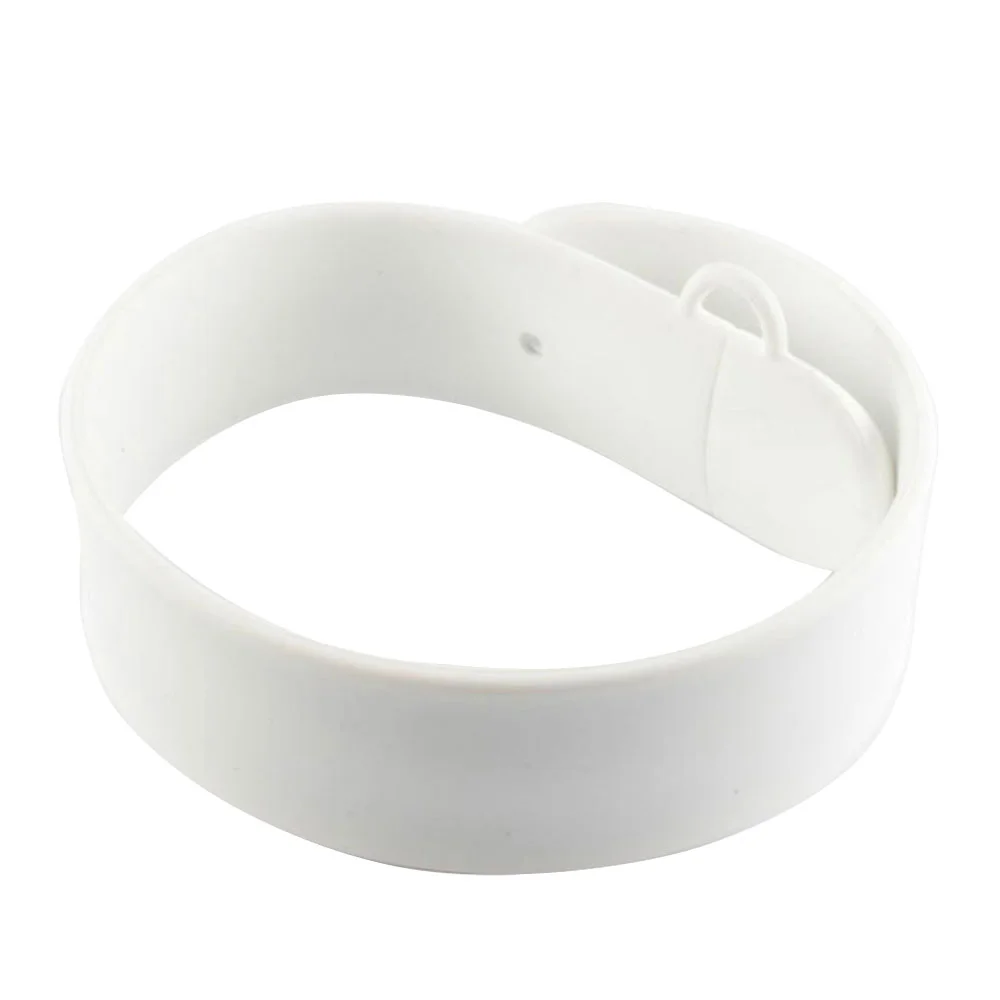 Флешка Силиконовый Браслет Слап \Bracelet Slap\ V169 белый 1 Гб - фото 5