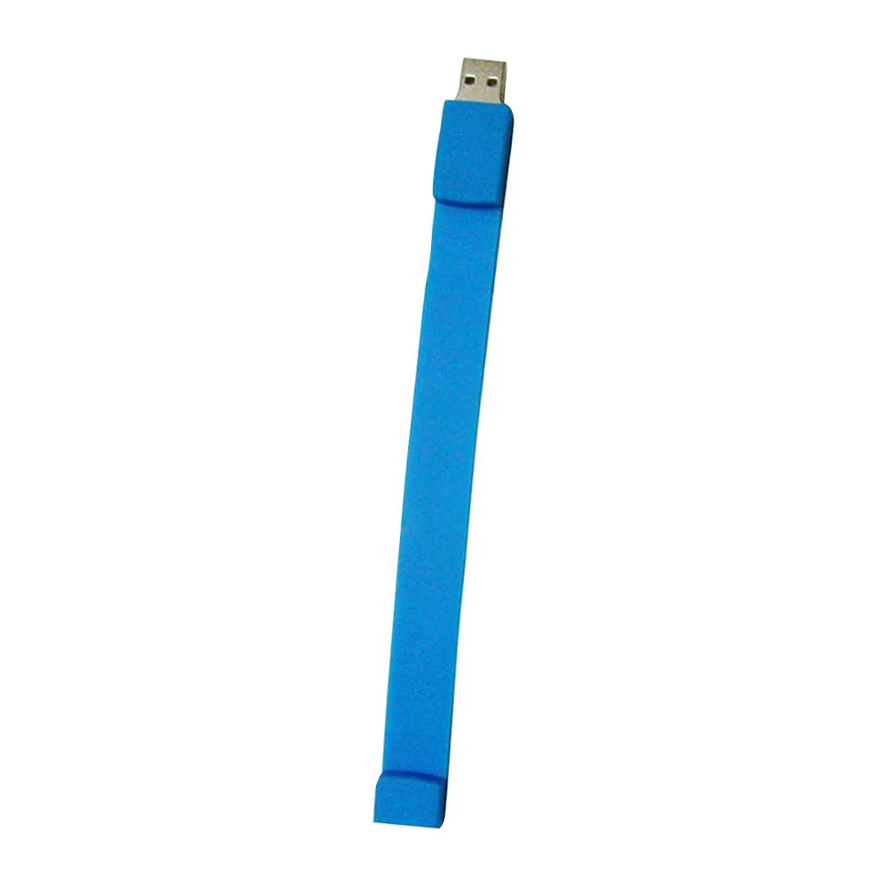 Флешка Силиконовый Браслет Bracelet Splice V170 голубой 4 Гб - фото 4