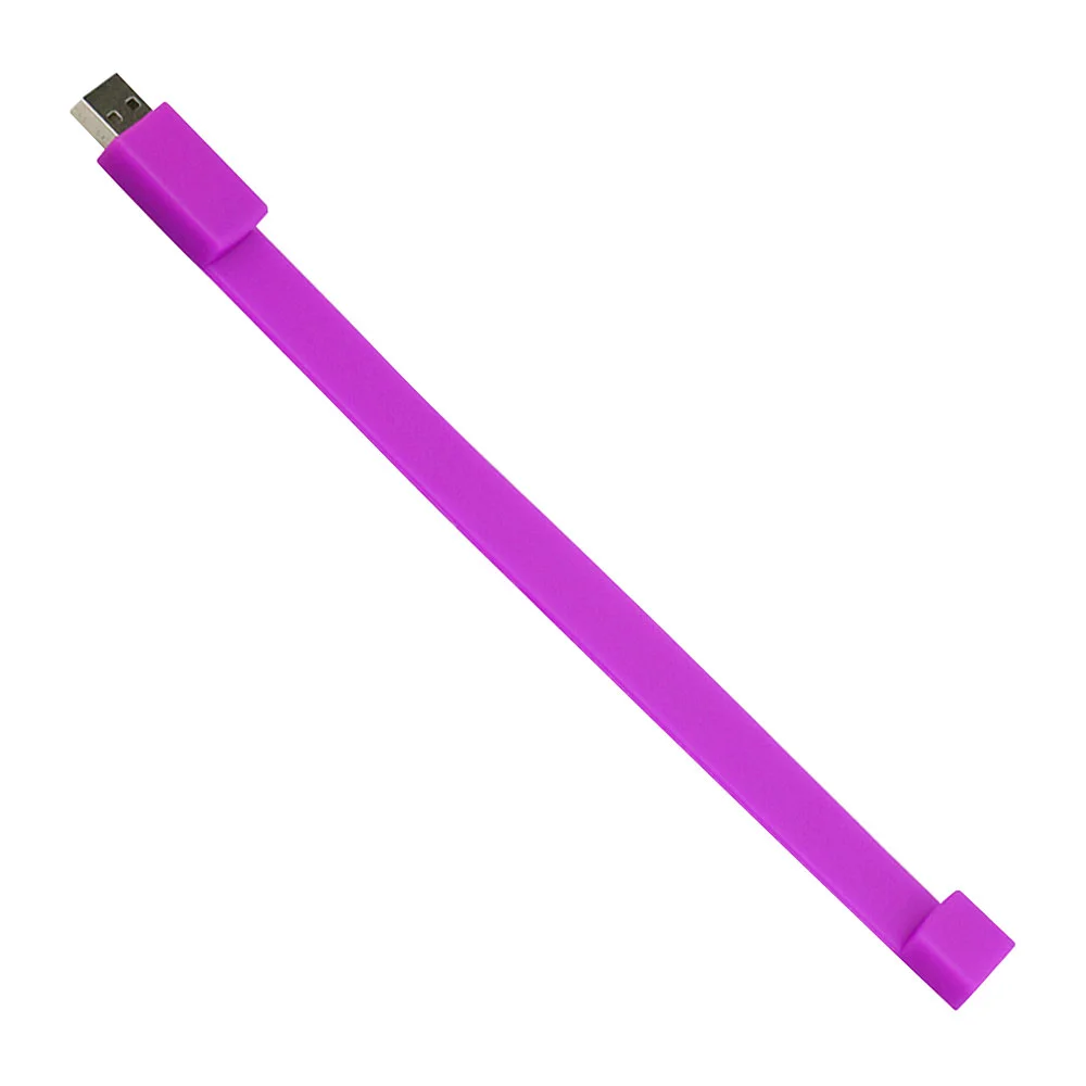 Флешка Силиконовый Браслет Bracelet Splice V170 фиолетовый 4 Гб - фото 7