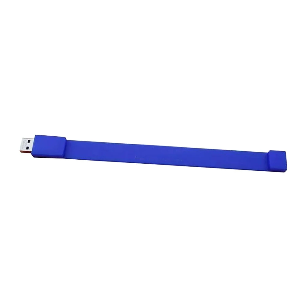 Флешка Силиконовый Браслет Bracelet Splice V170 синий 64 Гб - фото 5