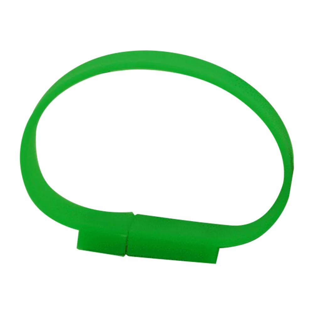 Флешка Силиконовый Браслет \Bracelet Splice\ V170 зеленый 1 Гб - фото 6