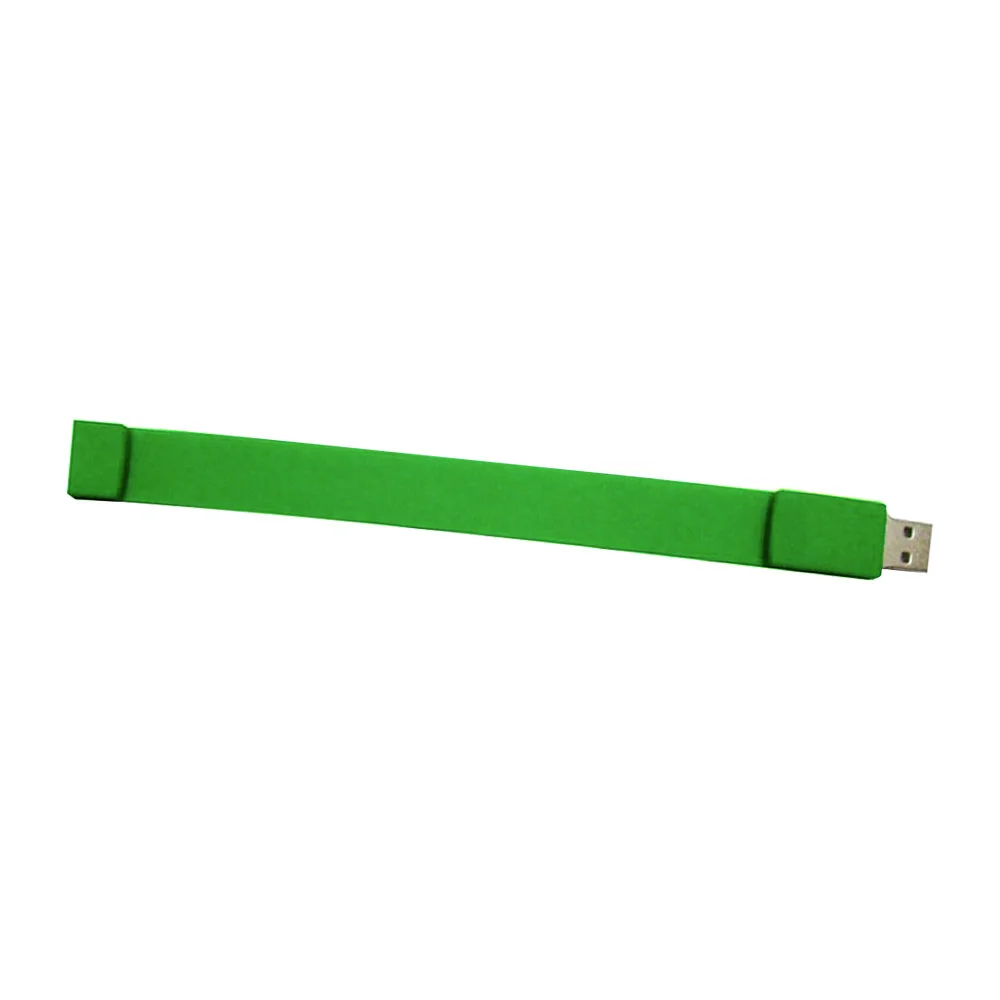 Флешка Силиконовый Браслет Bracelet Splice V170 зеленый 2 Гб - фото 4