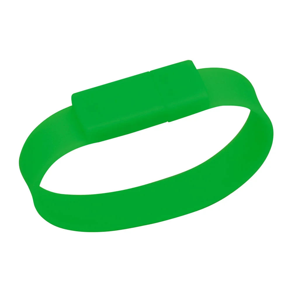 Флешка Силиконовый Браслет Bracelet Splice V170 зеленый 128 Гб - фото 10