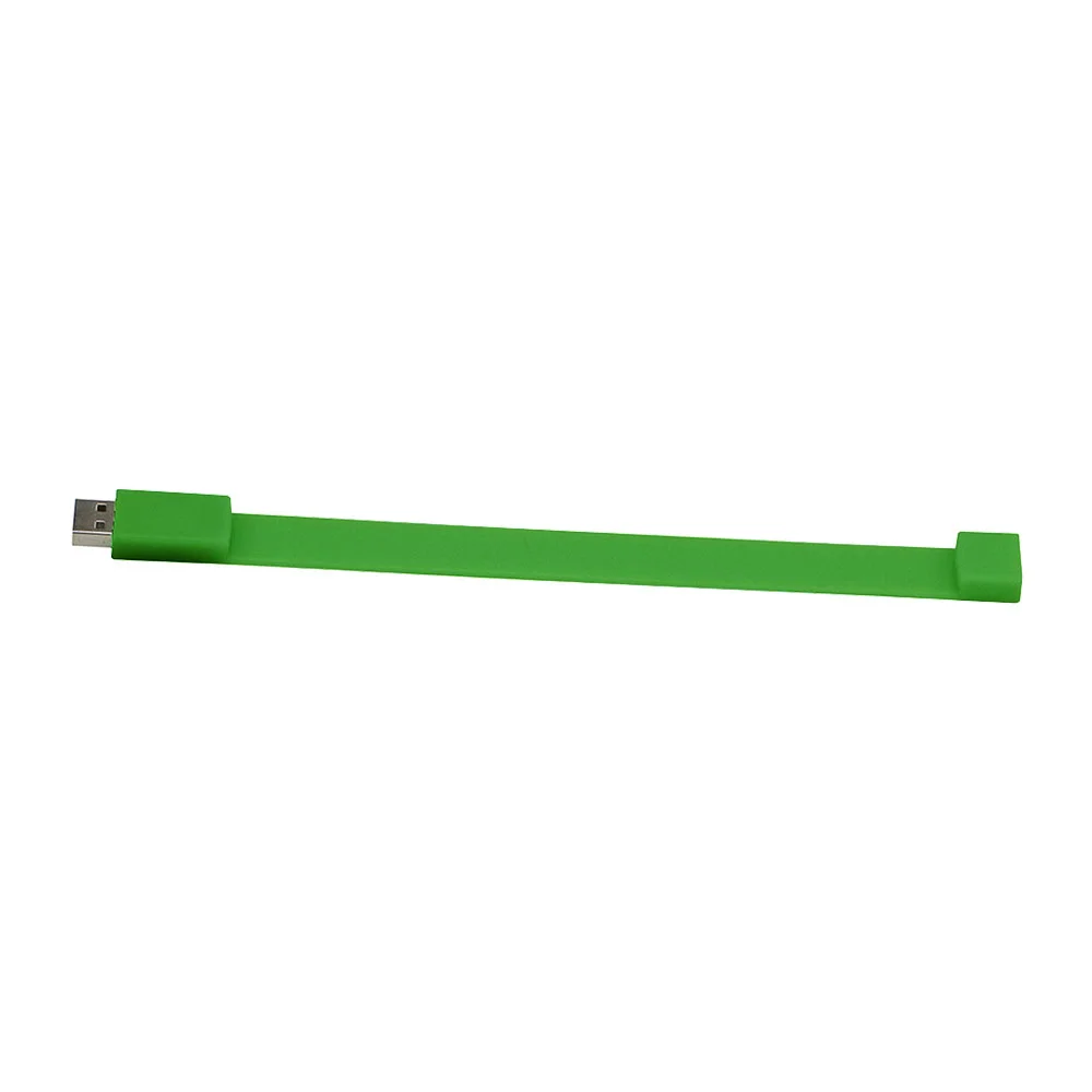 Флешка Силиконовый Браслет Bracelet Splice V170 зеленый 256 Гб - фото 9