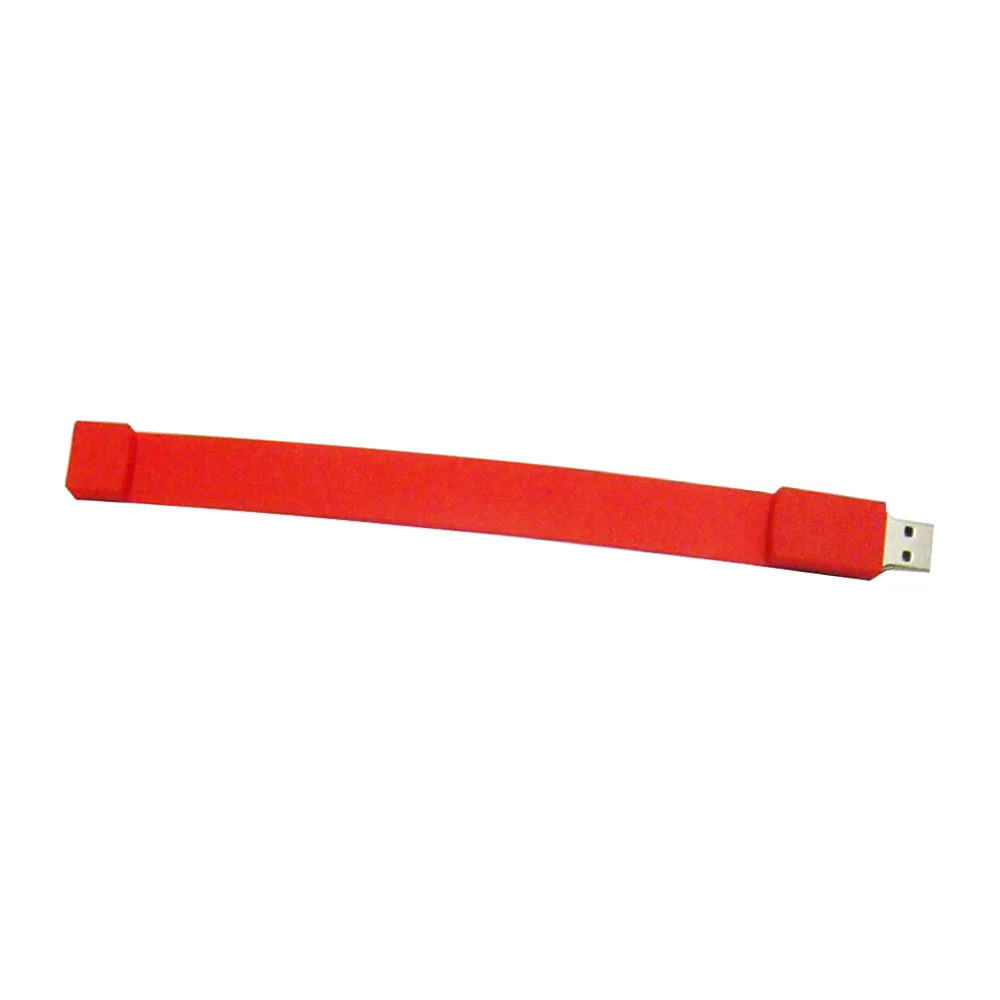 Флешка Силиконовый Браслет Bracelet Splice V170 красный 128 Гб - фото 10