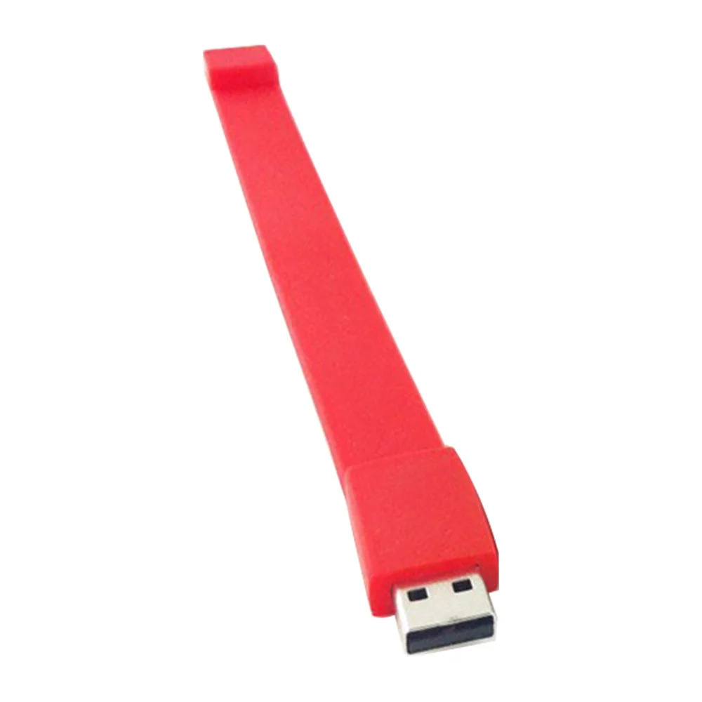 Флешка Силиконовый Браслет Bracelet Splice V170 красный 128 Гб - фото 2