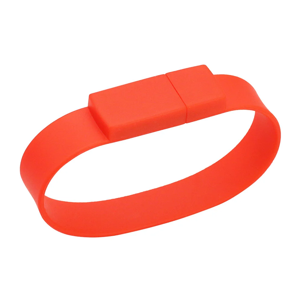 Флешка Силиконовый Браслет Bracelet Splice V170 красный 128 Гб - фото 3