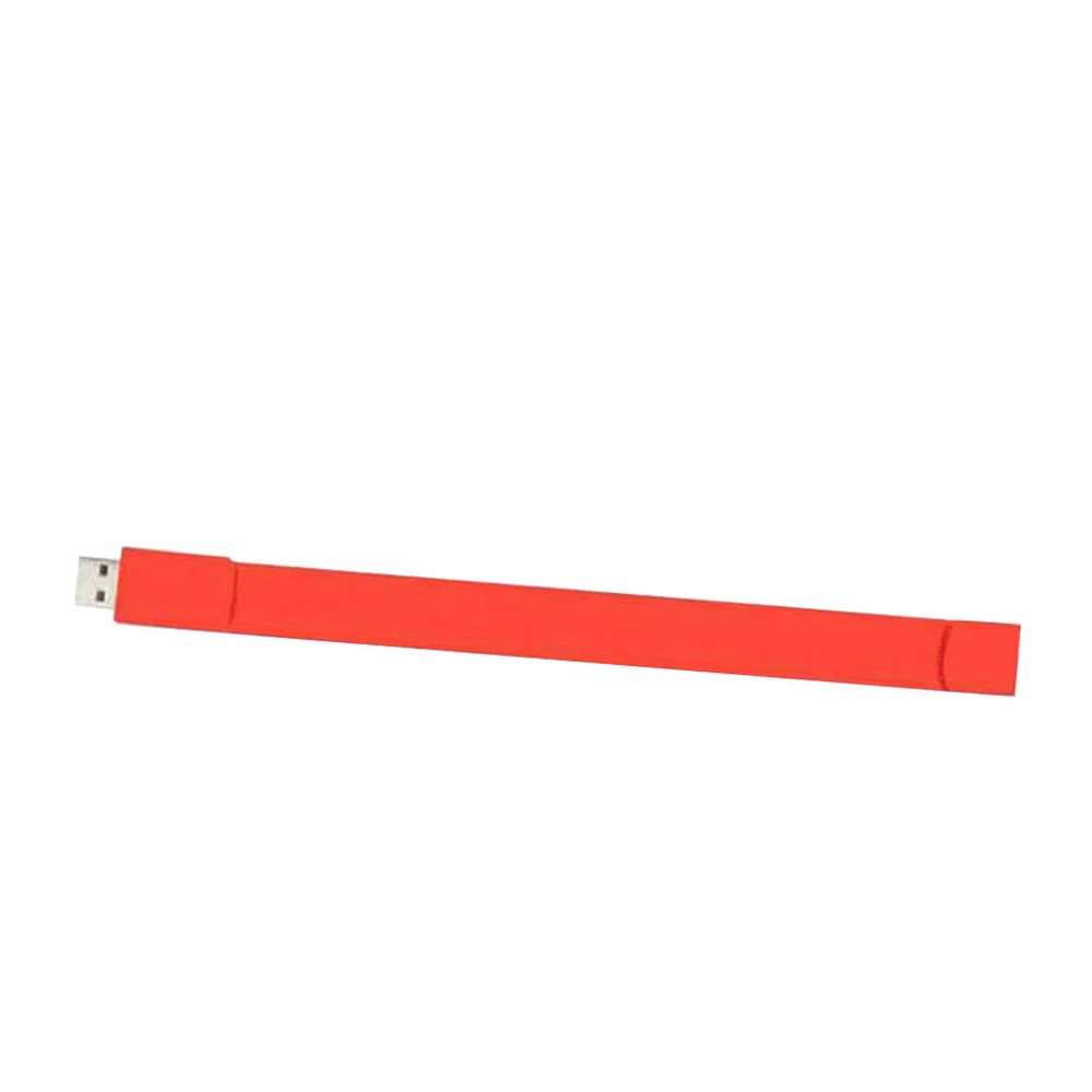 Флешка Силиконовый Браслет Bracelet Splice V170 красный 128 Гб - фото 7