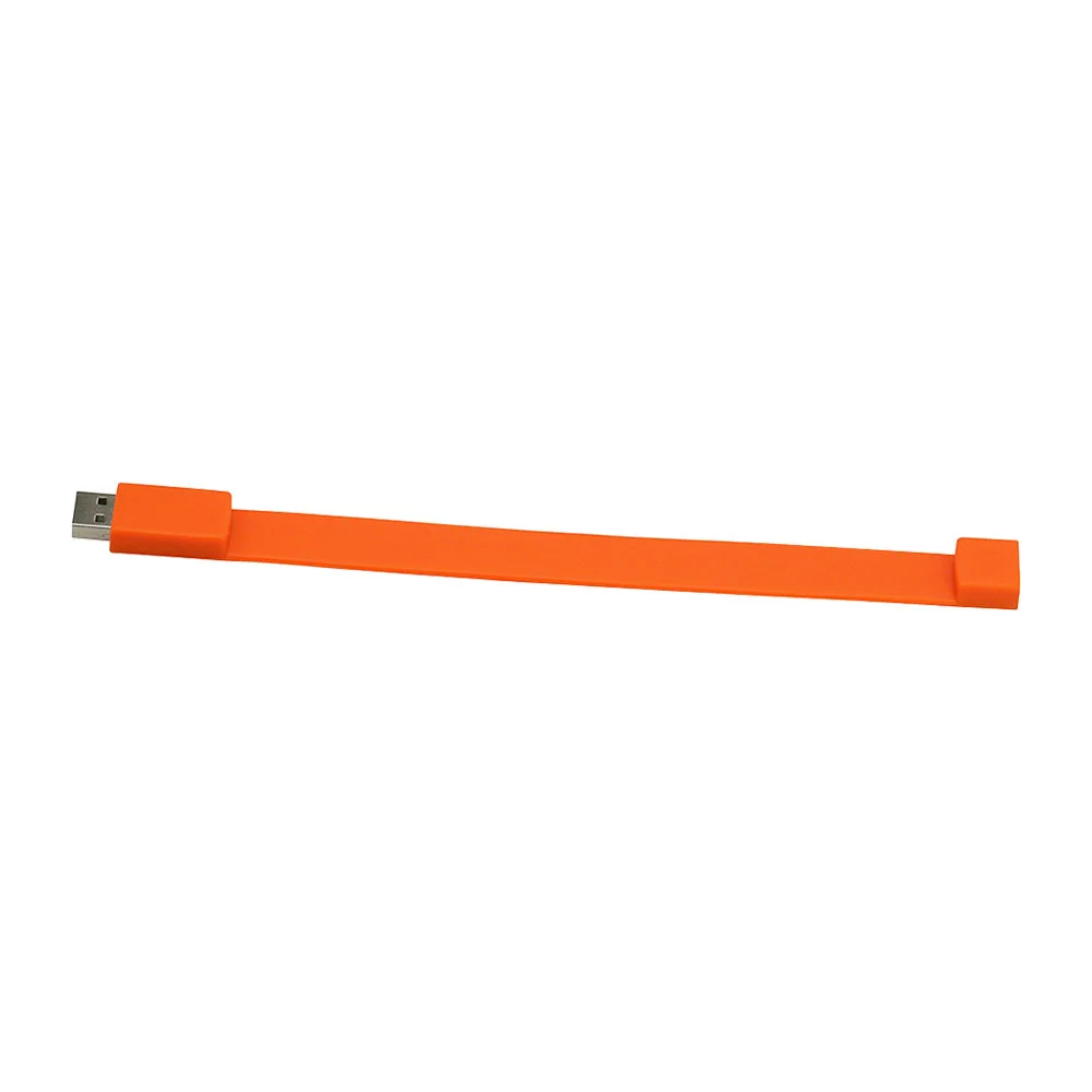 Флешка Силиконовый Браслет Bracelet Splice V170 оранжевый 16 Гб - фото 3