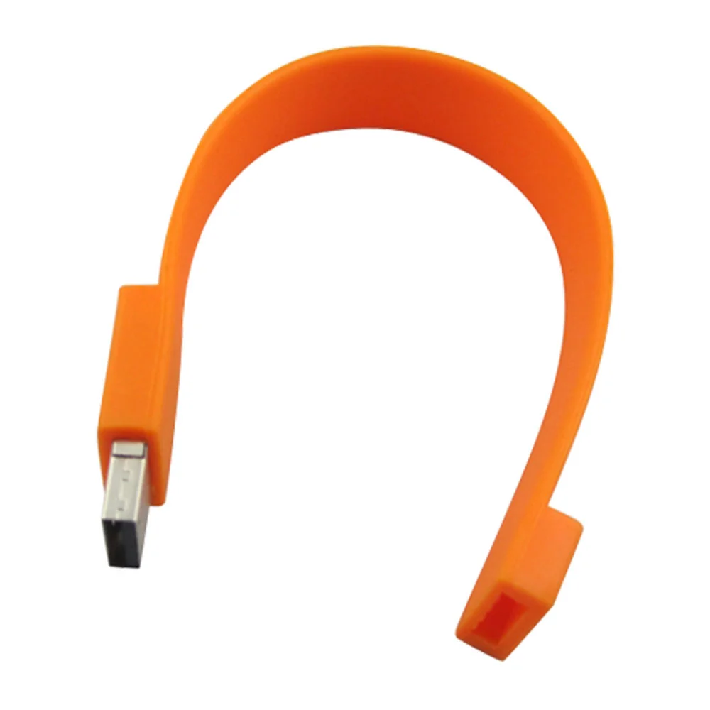 Флешка Силиконовый Браслет Bracelet Splice V170 оранжевый 512 Гб - фото 9