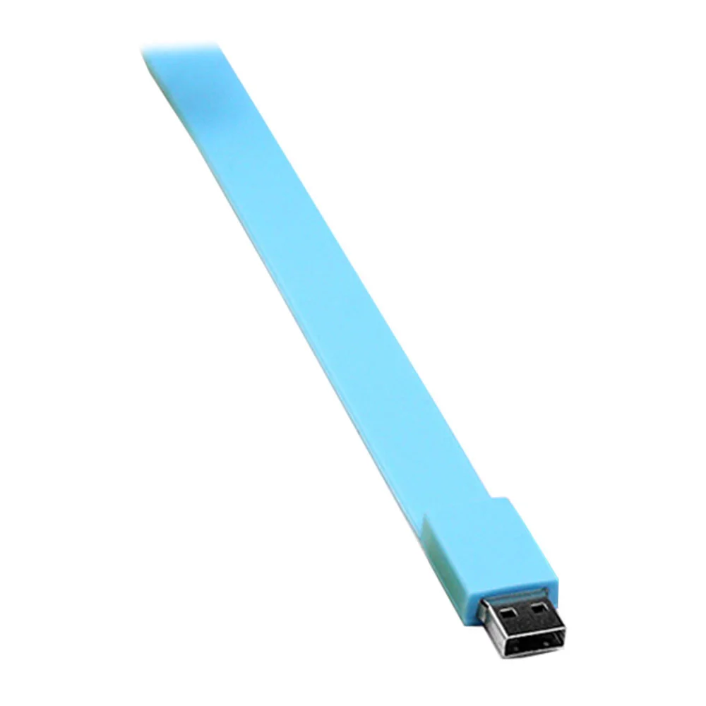 Флешка Силиконовый Браслет "Bracelet Splice" V170 голубой 1 Гб - фото 7