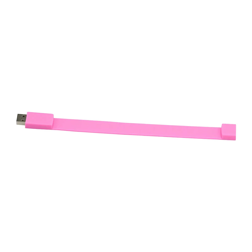 Флешка Силиконовый Браслет Bracelet Splice V170 розовый 8 Гб - фото 7
