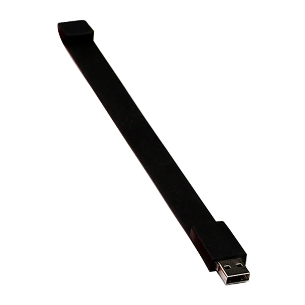 Флешка Силиконовый Браслет "Bracelet Splice" V170 черный 1 Гб - фото 9