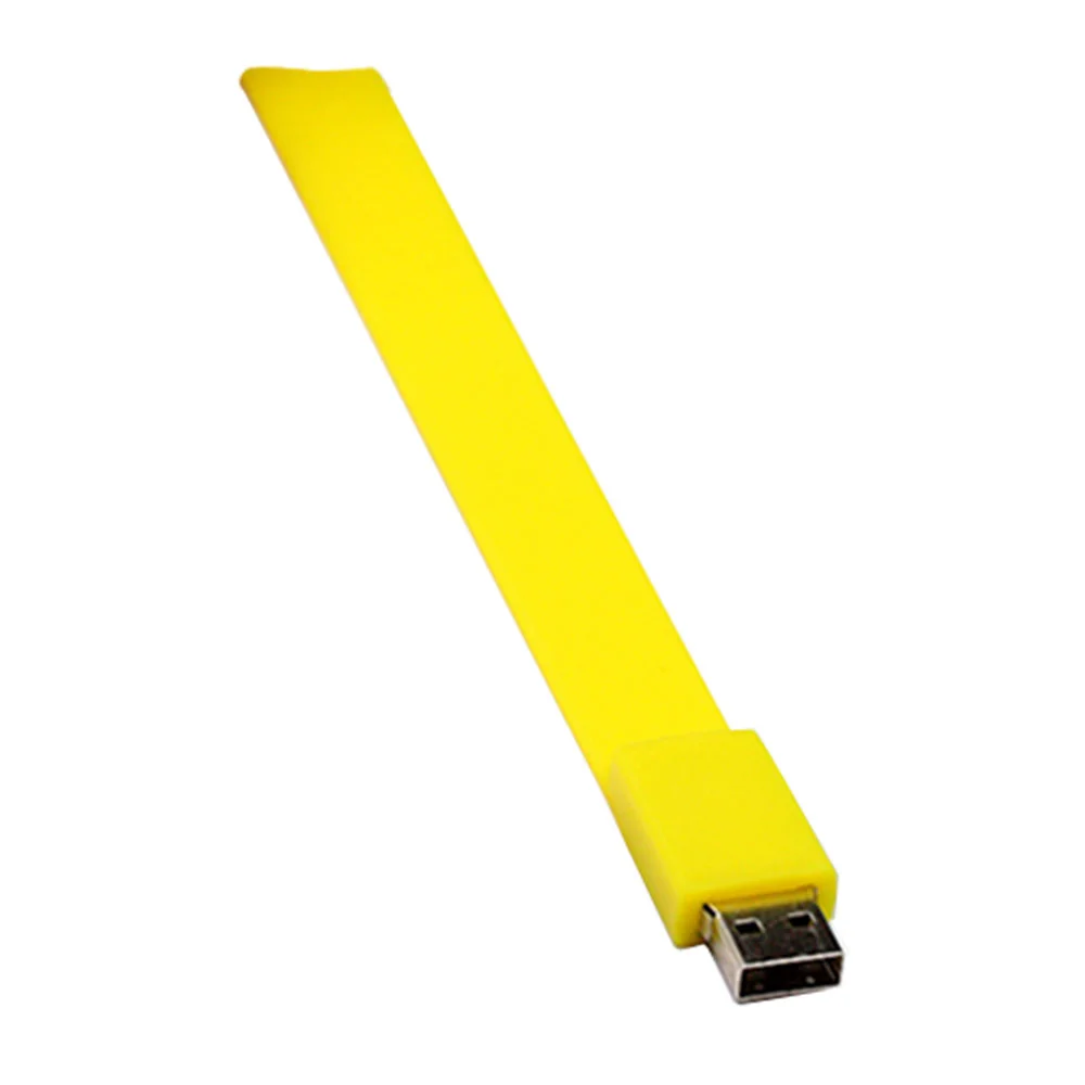 Флешка Силиконовый Браслет Bracelet Splice V170 желтый 256 Гб - фото 7