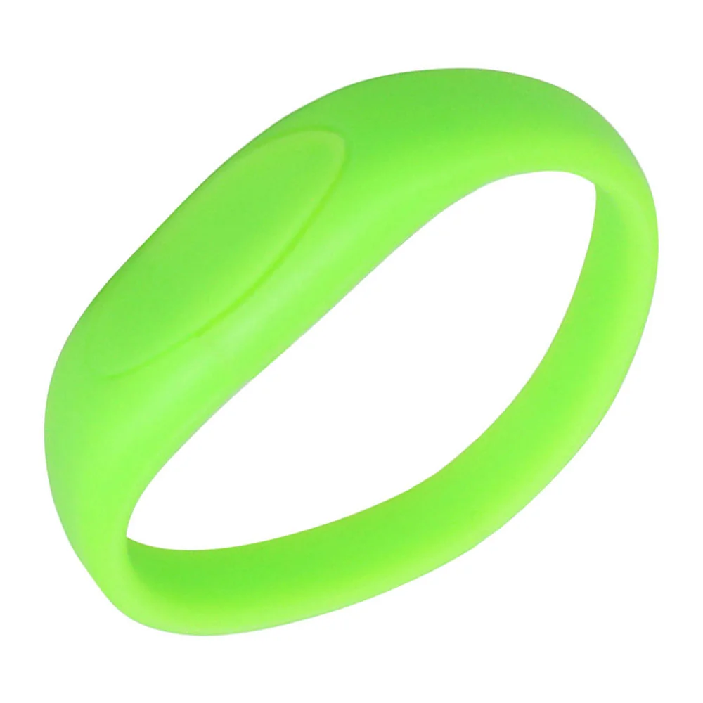 Флешка Силиконовый Браслет Bracelet Fancy V171 салатовый 2 Гб - фото 1