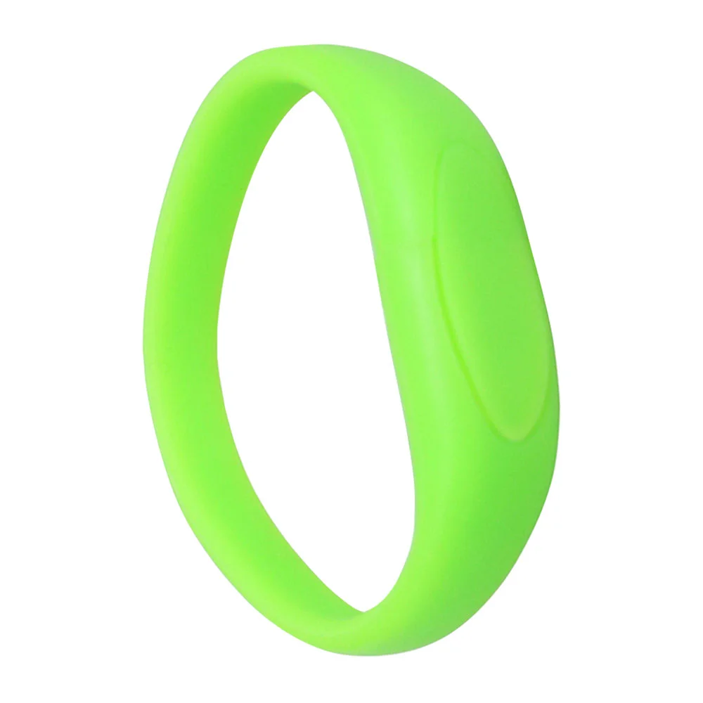 Флешка Силиконовый Браслет Bracelet Fancy V171 салатовый 2 Гб - фото 6
