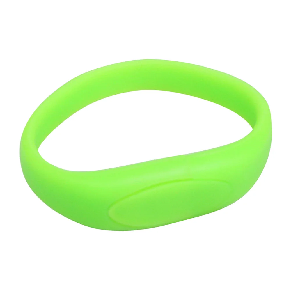 Флешка Силиконовый Браслет Bracelet Fancy V171 салатовый 128 Гб - фото 5