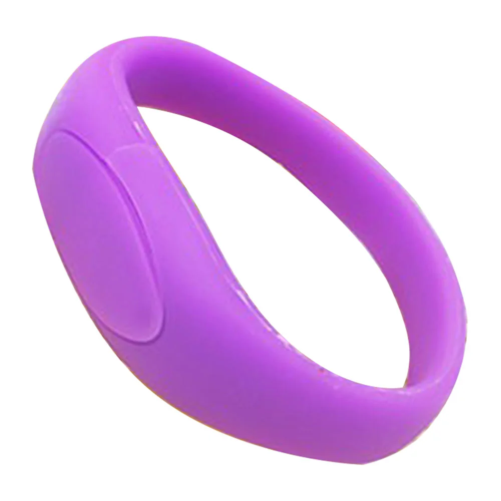 Флешка Силиконовый Браслет Bracelet Fancy V171 фиолетовый 32 Гб - фото 5