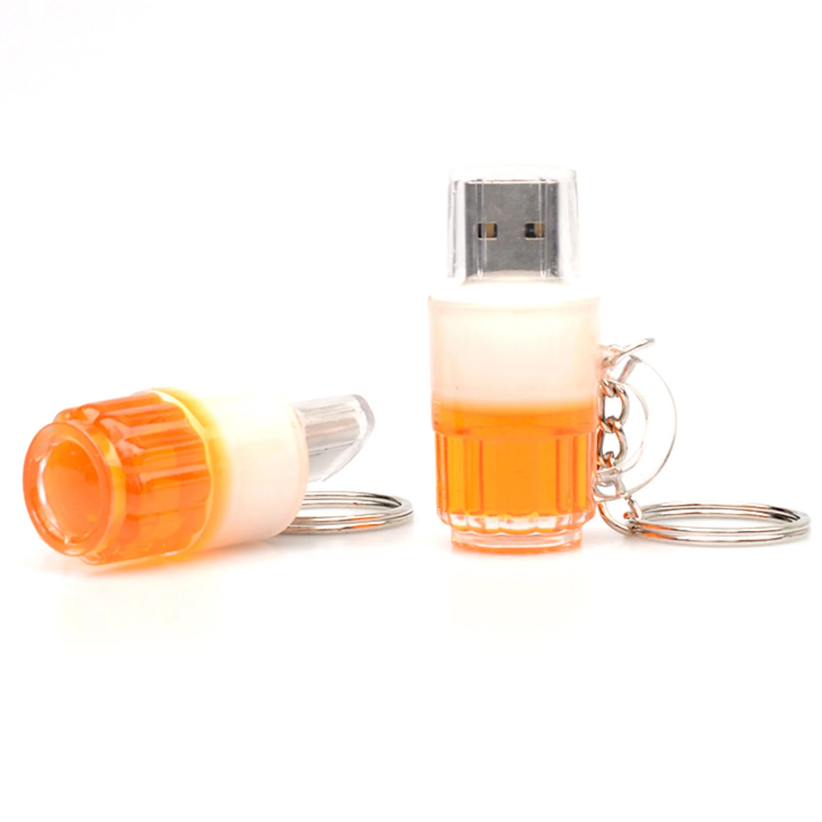 Флешка Пластиковая Кружка Пива Mug Beer S174 оранжевая 128 Гб - фото 9