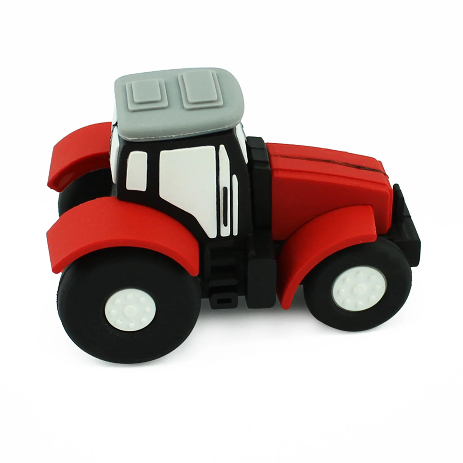 Флешка Резиновая Трактор Tractor Q173 красный 64 Гб - фото 5