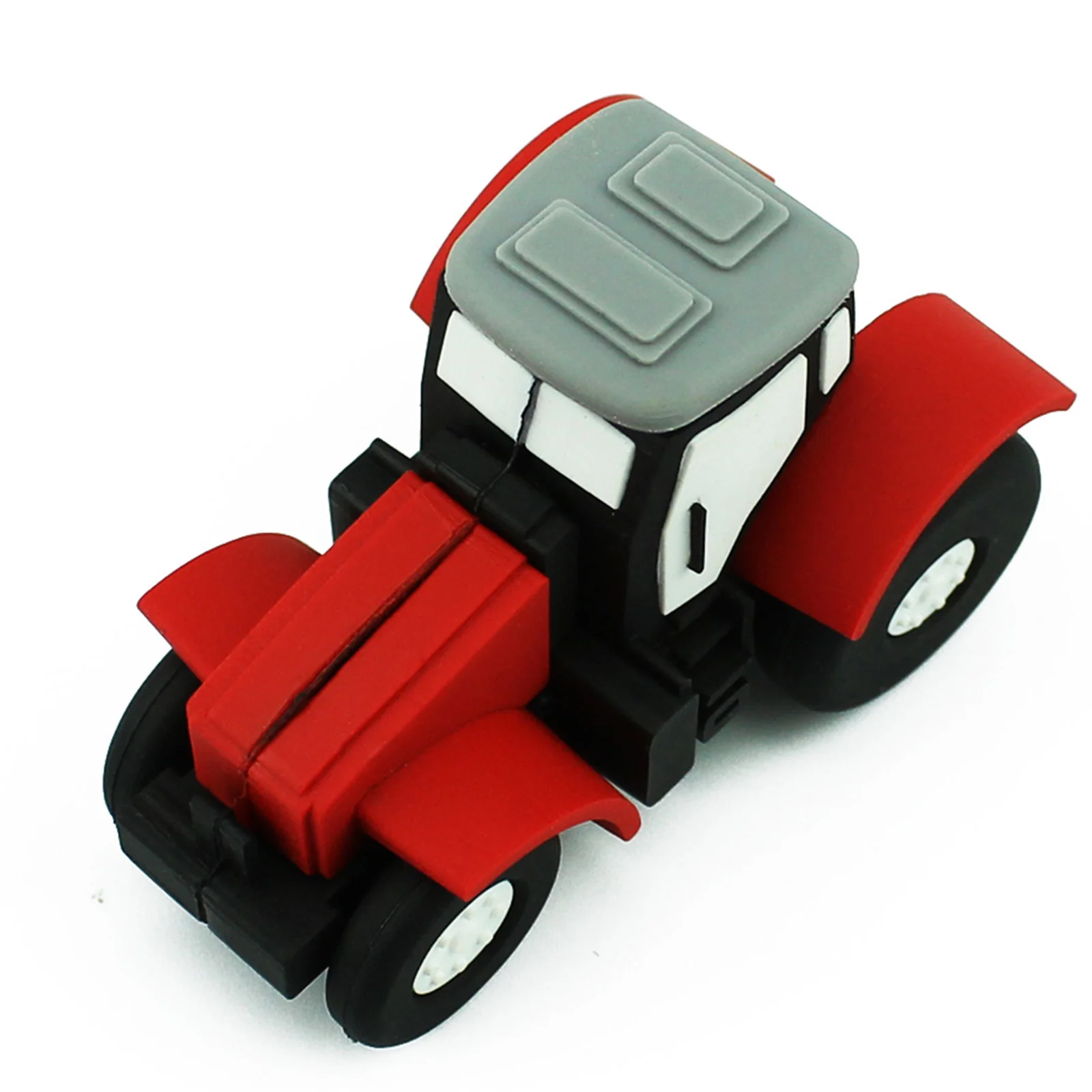 Флешка Резиновая Трактор Tractor Q173 красный 64 Гб - фото 6