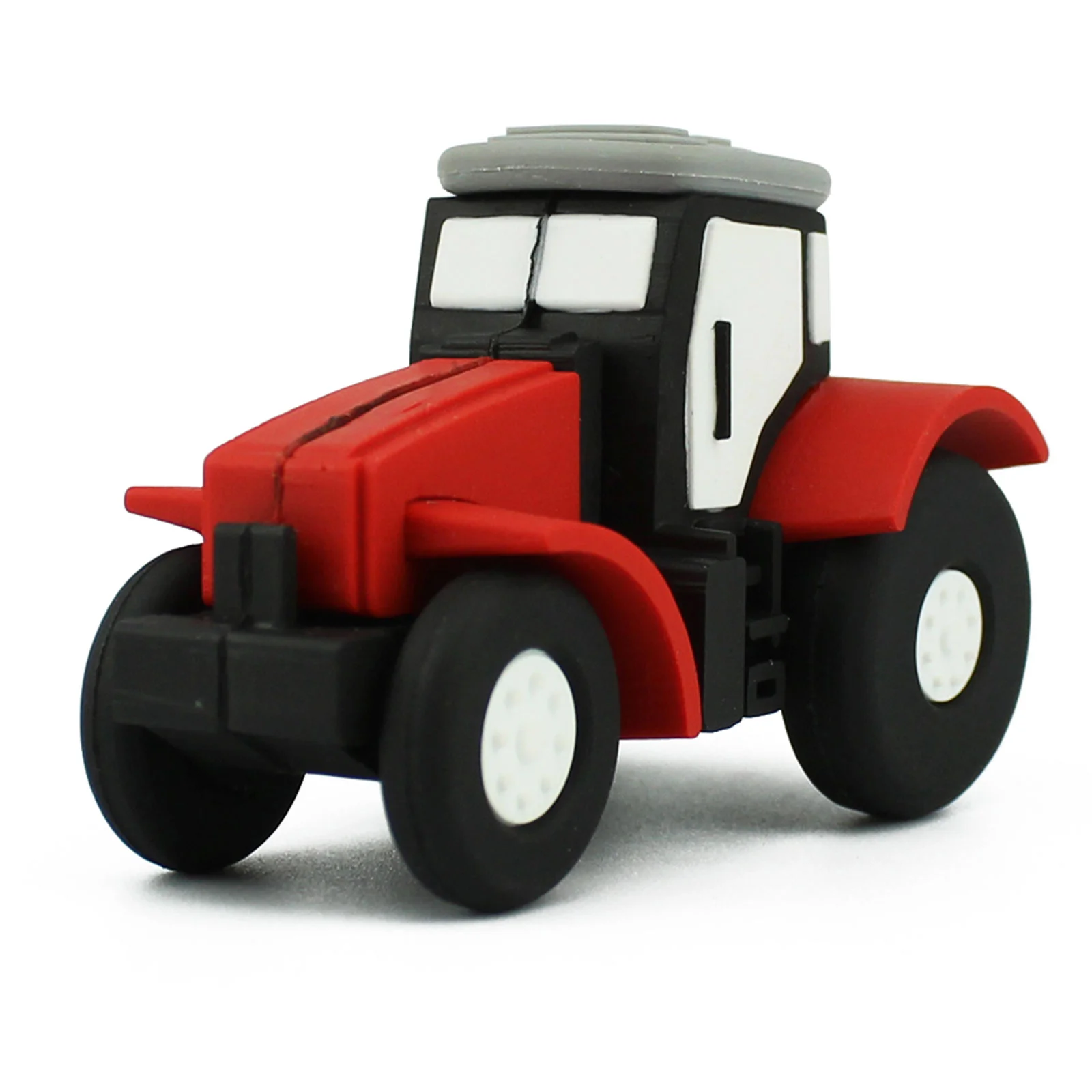 Флешка Резиновая Трактор Tractor Q173 красный 512 Гб
