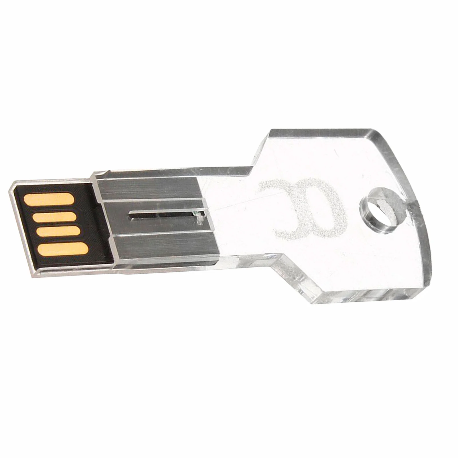 Флешка Стеклянный Ключ Key Glass W175 прозрачный 8 Гб - фото 4